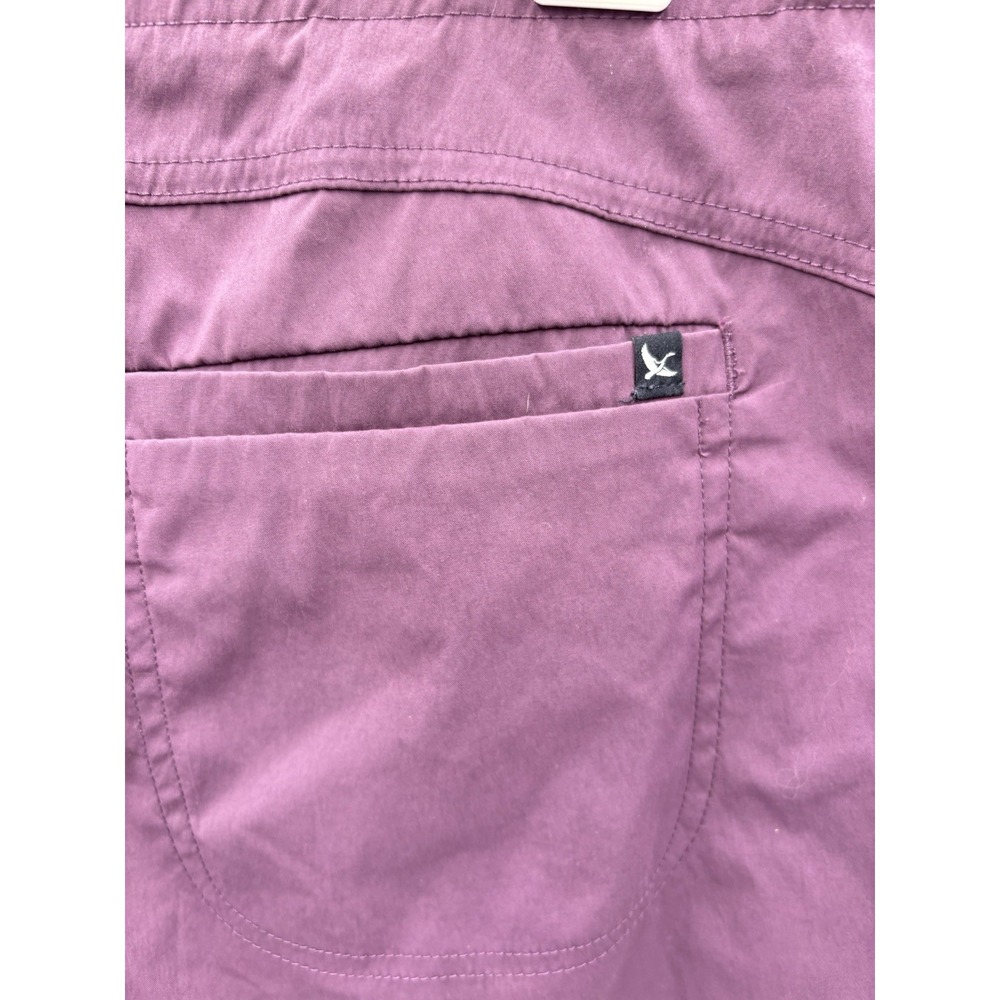 Eddie Bauer Shorts Womens 14 Purple Elastic Waist Outdoor Hiking Casual - Picture 3 of 8
